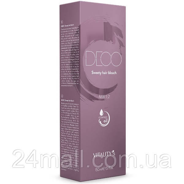 Освітлюючий крем Vitality's Deco Sweety Hair Bleach 150 мл