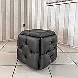 Пуфик 5 в 1, пуфик 5в1, смарт пуф 5в1 трансформер, пуф 5в1, пуф 5 в 1, табурет 5в1 пуфік на кухню, фото 4