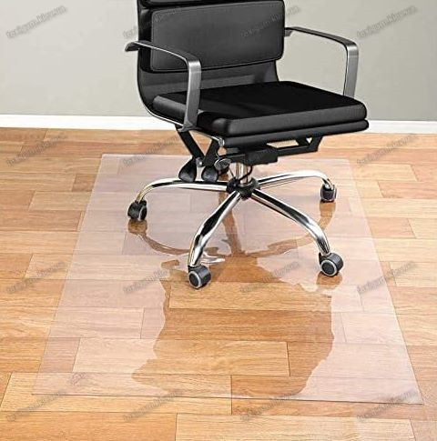 Ковер защитный под кресло 0,5 мм 100х140 см прозрачный прямые углы - фото 3 - id-p1629708401
