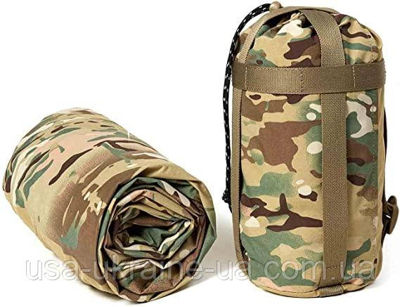 Зовнішній водостійкий чохол для спального мішка Bivy Cover мультикам / піксель / вудленд, фото 1