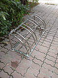 Велопаркування Graceful-3 з полірованої неіржавкої сталі на 3 велосипеди, фото 2