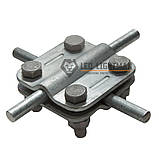 З'єднувач хрестової Cross для круглих провідників O8-10 мм St/tZn, фото 2