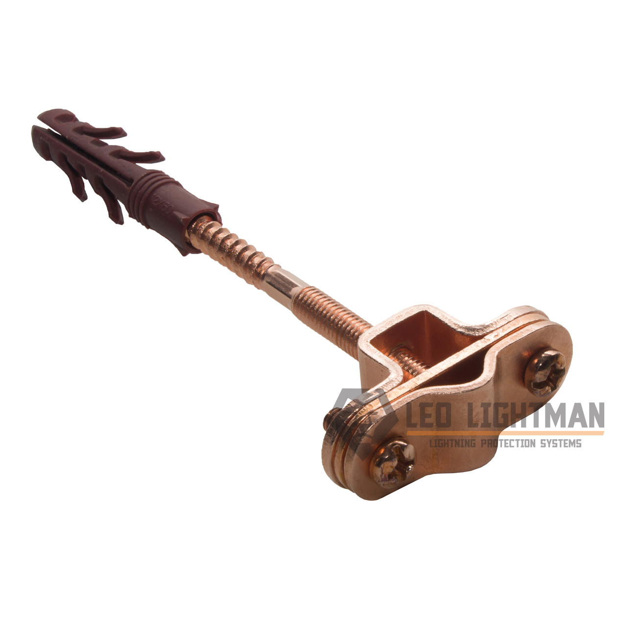 Тримач Fix для круглих провідників O8-10 з дюбелем L100 St/Cu, фото 1