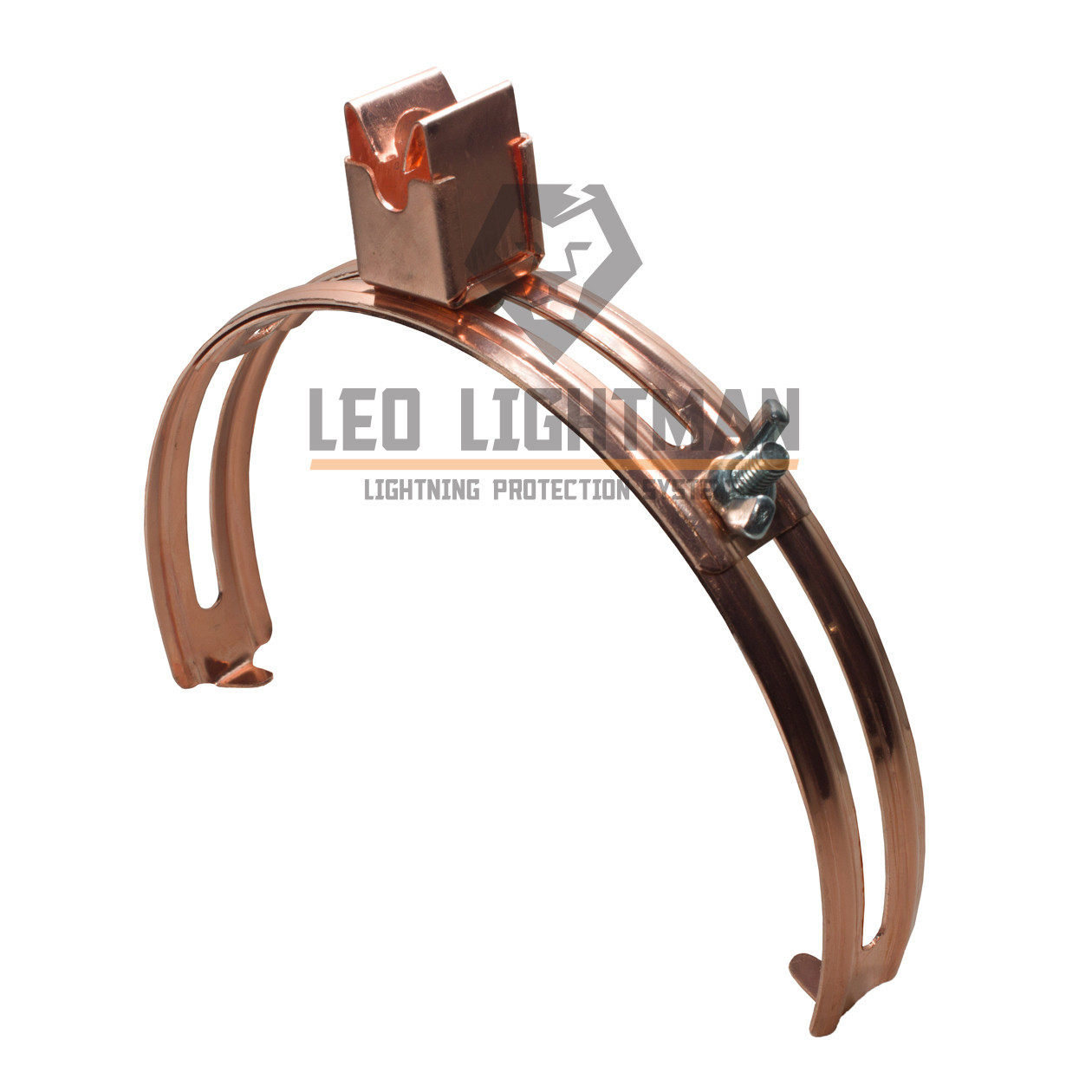 Тримач для круглих провідників Ø8 мм по коника St/Cu, фото 1