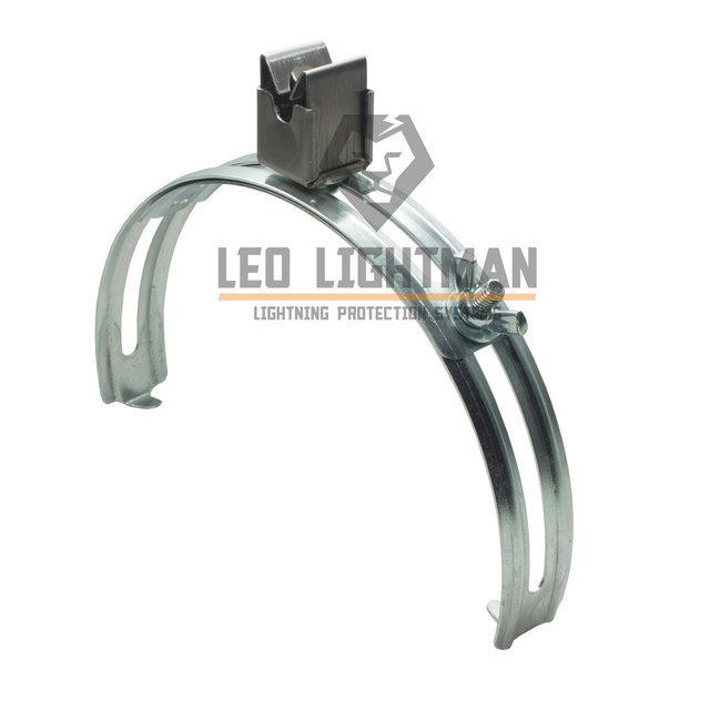 Тримач для круглих провідників Ø8 мм по коника RAL 3011 St/gZn/C, фото 1