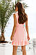 Легке літнє плаття на запах, персикове, фото 3