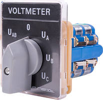 Перемикач вольтметра щитової e.switch.v на 7 положень