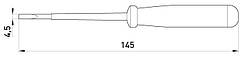 Індикатор e.tool.test03 155х4,5 прямий шліц АС100-500В