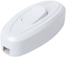 Перемикач світла e.switch wires.6A.white, 6А, білий