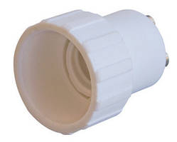 Перехідник e.lamp adapter.GU10/Е14.white, з патрона GU10 на Е14, пластиковий