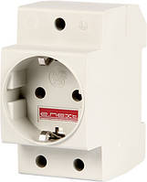Розетка на DIN-рейку e.socket.pro.din.tms, 230 В, L+N+PE