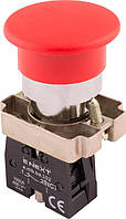Кнопка «грибок» e.mb.bc42 без фіксації червона, 1NC