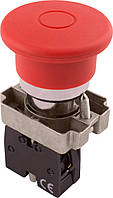 Кнопка-грибок з фіксацією e.mb.bt42 червоний, 1NC