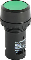 Кнопка e.SB7.33 зелена з фіксацією NO+NC