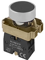 Кнопка без підсвічування плоска e.mb.ba21 чорна, без фіксації, 1NO