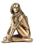 Гарний акт голих сидячих жінок статуетки Статуетка Бренд Європи