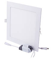 Світильник світлодіодний встраив e.LED.MP.Square.R.24.4500. квадрат, 24Вт, 4500К, 1680Лм