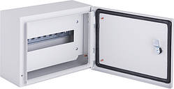 Корпус металевий e.mbox.pro.n.12z IP54 навісний на 12 модулів з замком