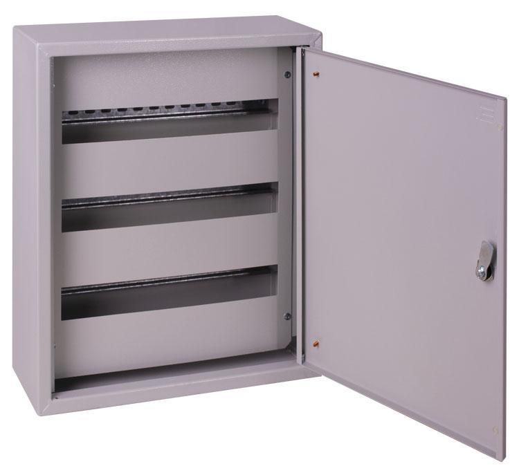 Корпус металевий e.mbox.pro.n.54z IP31 навісний на 54 модуля з замком