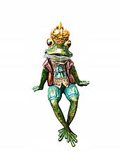 Figurine жаба в золотій короні 29,5x17.5х14см Статуетка Бренд Європи, фото 5