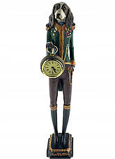 Собака з годинником 44 см Big Premium Figurine Статуетка Бренд Європи, фото 5