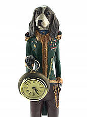 Собака з годинником 44 см Big Premium Figurine Статуетка Бренд Європи, фото 6