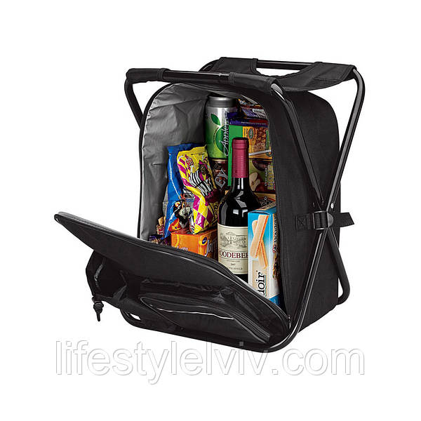 Розкладний похідний стілець-рюкзак з термосумкою 3 в 1 для
