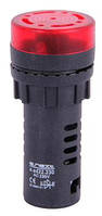 Светозвукосигнальная арматура e.ad22.230.buzzer.red Ø22мм 230В АС червона