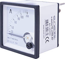 Амперметр щитової e.meter72.a100.dir AC 100A прямого включення