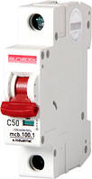 Модульний автоматичний вимикач e.industrial.mcb.100.1.C50, 1 р, 50А, C, 10кА