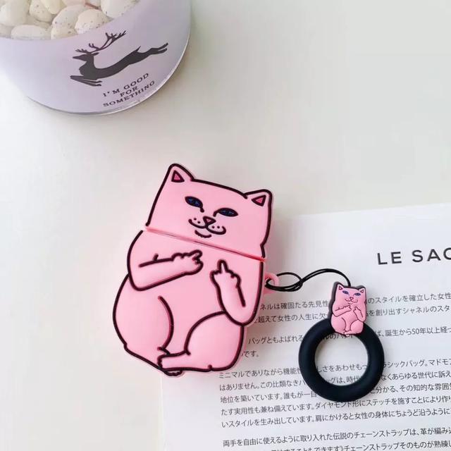 Мультяшний чохол для навушників Cute Cat для Apple AirPods 1/2