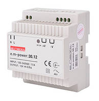 Блок живлення на DIN-рейку e.m-power.30.12 30Вт, DC12В