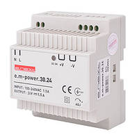 Блок живлення на DIN-рейку e.m-power.30.24 30Вт, DC24В