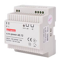 Блок живлення на DIN-рейку e.m-power.60.12 60Вт, DC12В