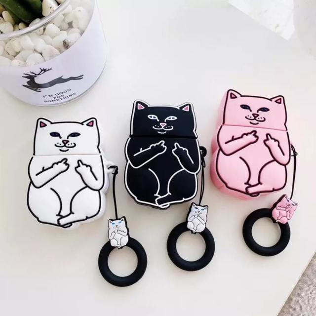 Мультяшний чохол для навушників Cute Cat для Apple AirPods 1/2