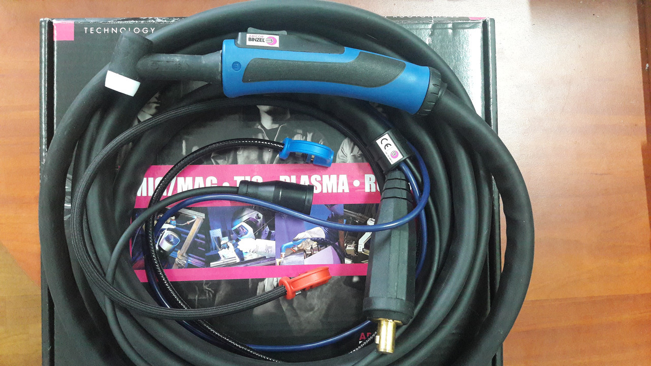 Сварочная горелка ABITIG® GRIP 18 (8 метровая) охлаждение жидкостью, управление подачи газа кнопкой, фото 1