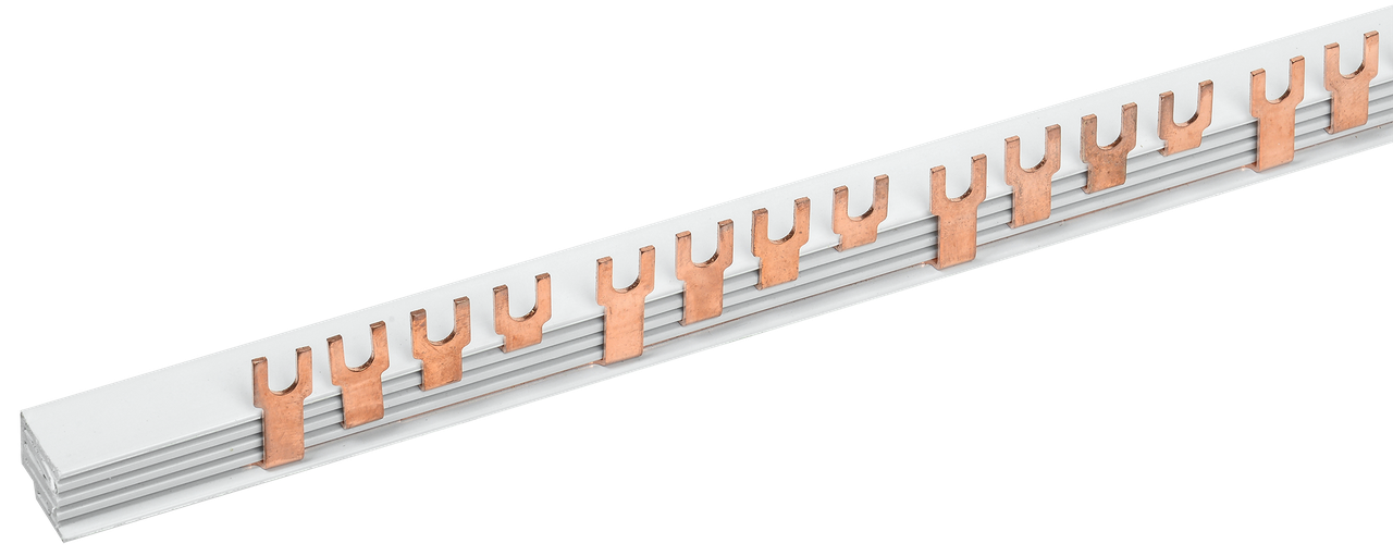 Шина з'єднання єднувальна FORK (вилка) 4Р 63А довж. 1м IEK