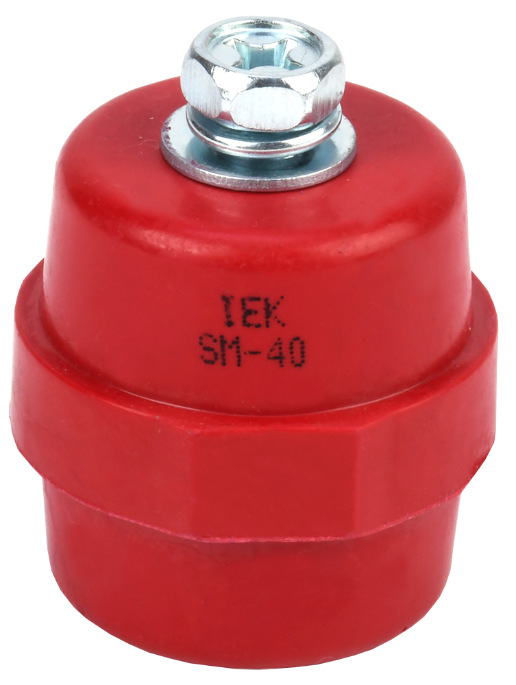 Ізолятор SM40 М8 силовий з болтом IEK