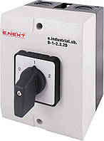 Пакетний перемикач на корпусі e.industrial.sb.0-1-2.3.20, 3р, 20А (0-1-2)