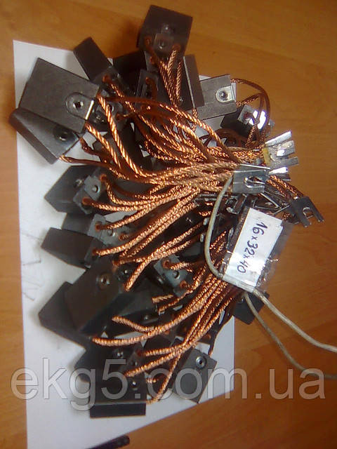 Графітові щітки ЕГ-14 16х32х40 (графітові щітки, щітки графітові, вугільнографітні щітки), фото 1
