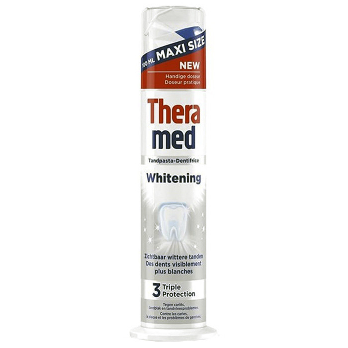 Зубна паста Theramed Whitening Відбілююча з дозатором 100 мл