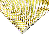 Килимок силіконовий для манікюру зі стразами, WHITE&GOLD, 40*24 см