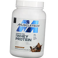 Muscletech, 100% Grass-Fed Whey Protein, Triple Chocolate, 100% сывороточный протеин тройной шоколад, 816 г