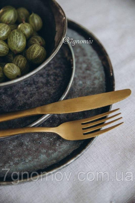 Тарілка велика обідня керамічна сіро-коричнева Хризоліт 27 см