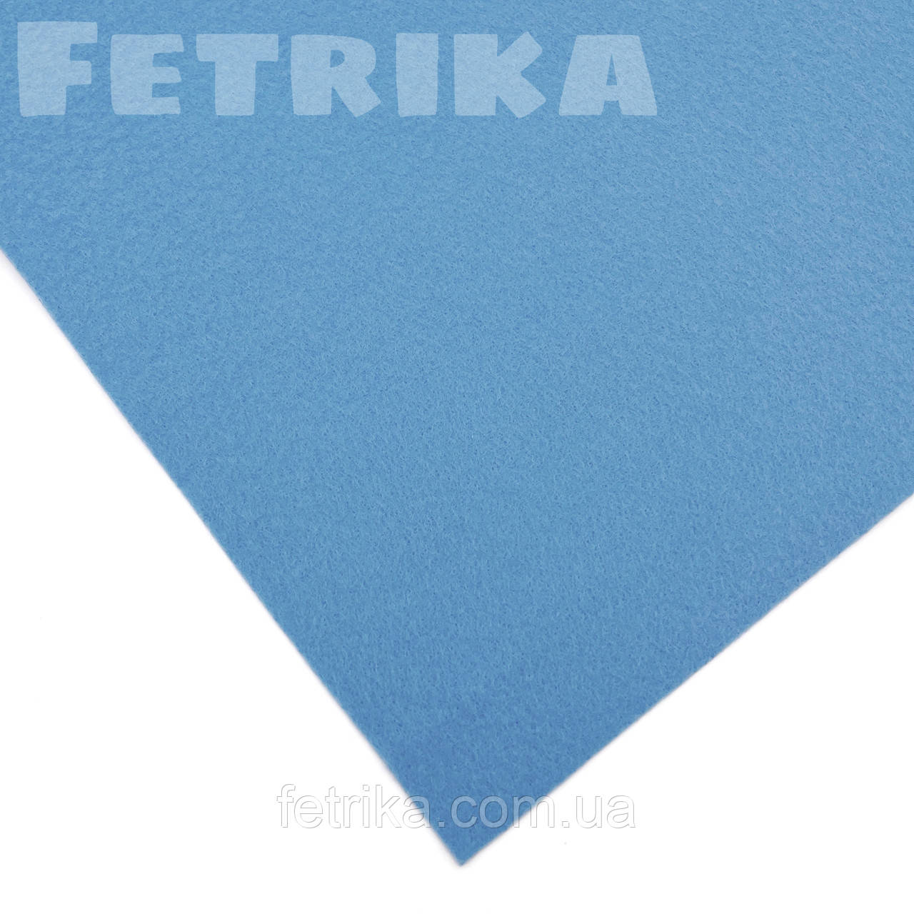 Фетр корейський м'який 1,2 мм, 20*30 см, ЗАПОРОШЕНО-БЛАКИТНИЙ, № RN-38