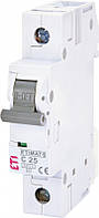 Автоматический выключатель ETIMAT 6AC х-ка С 25А 1P 2141518
