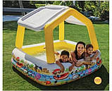 Басейн дитячий надувний з навісом INTEX 157х157х122 см (57470), фото 2