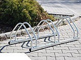 Велопарковка ECHO з ч/металу на 3 велосипеди двостороння можна кріпити на землю або на стіну, фото 3