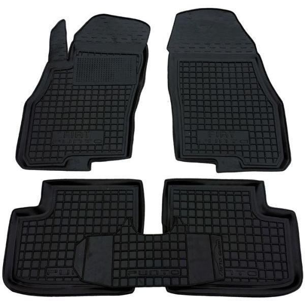 Резинові килимки в салон Fiat Punto 2005-, фото 1