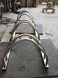 Велопарковка ECHO з неіржавкої сталі на 3 велосипеди двостороння можна кріпити на землю або на стіну, фото 10